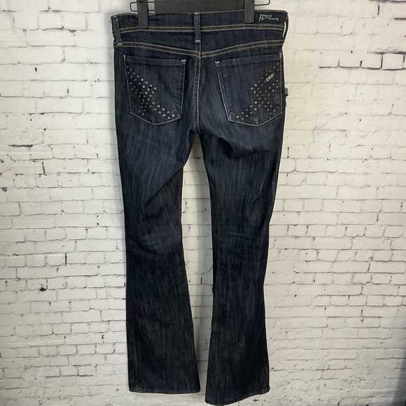 Citizens Of Humanity Women Grommet Electric Guitar Stretch Bootcut Jean Sz 26 N2 - Picture 8 of 12
